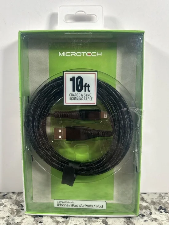 10ft Black Lightning Charge & Sync Cable - Picture 2 of 5